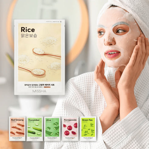 Airy Fit Sheet Mask (Rice) - WowSkin Romania